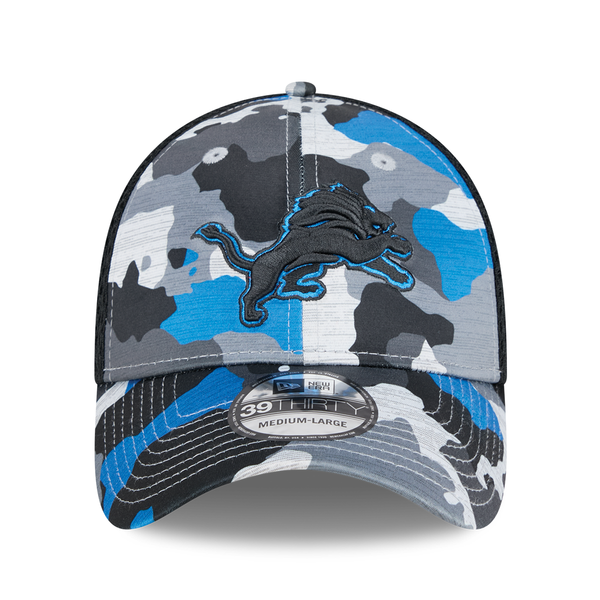 Detroit Lions New Era Active Neo 39Thirty Flex Hat - Camo/Black