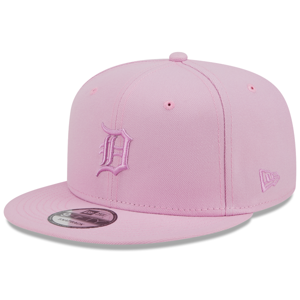 Detroit Tigers New Era Color Pack Faded Tonal 9Fifty Snapback Hat - Light Pink