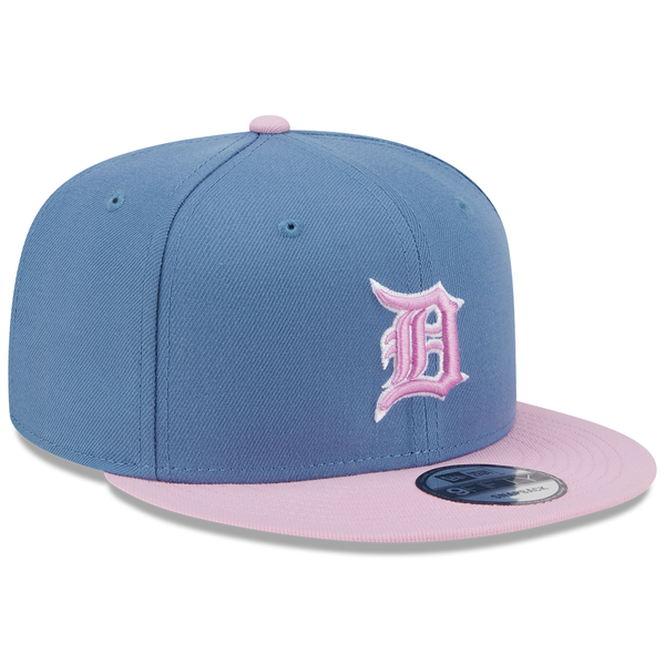 Detroit Tigers New Era 2Tone Color Pack Faded 9Fifty Snapback Hat - Blue/Light Pink