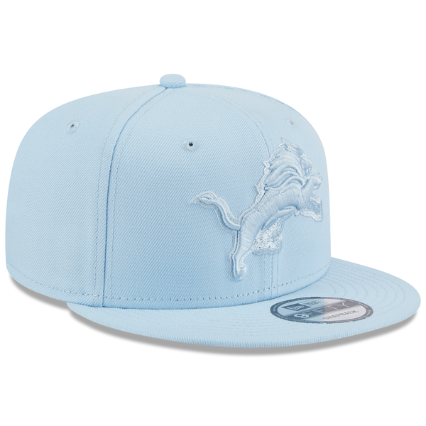 Detroit Lions New Era Color Pack Faded Tonal 9Fifty Snapback Hat - Light Blue