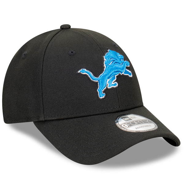 Detroit Lions New Era 9Forty Adjustable Hat - Black