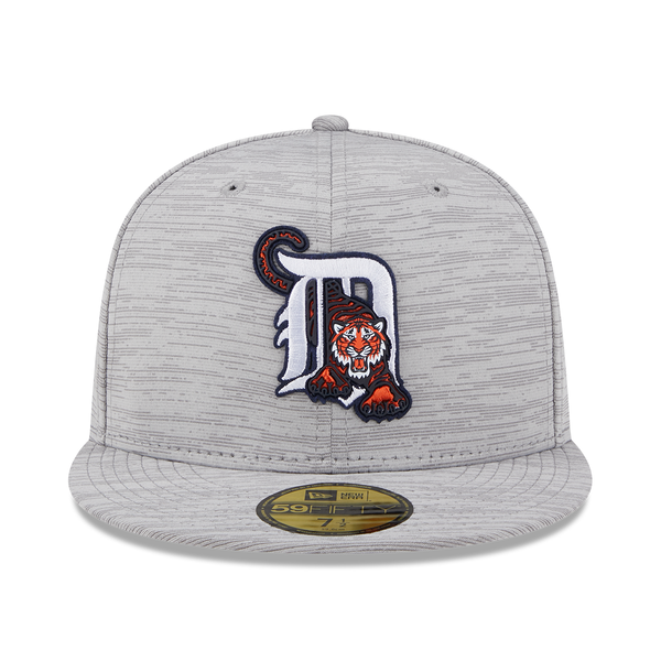 Detroit Tigers New Era 2023 Clubhouse 59Fifty Fitted Hat - Gray