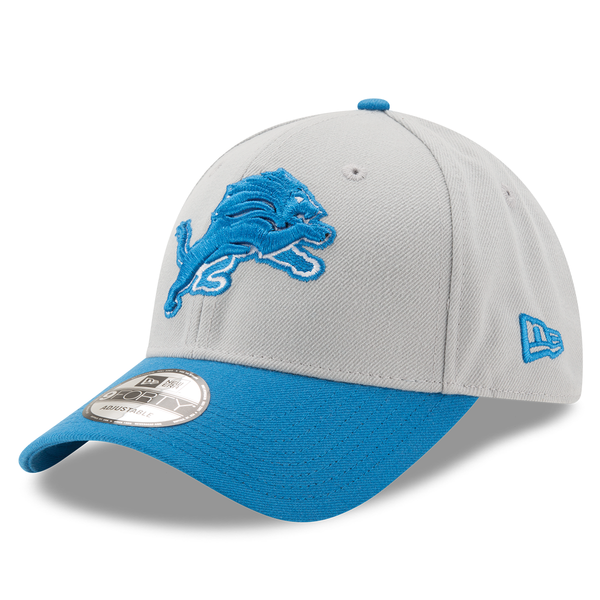 Detroit Lions New Era The League 2Tone 9Forty Adjustable Hat - Gray/Blue