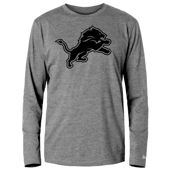 Detroit Lions New Era Long Sleeve T-Shirt - Gray