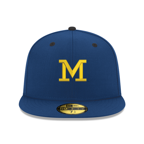 Michigan Wolverines New Era Vintage 59Fifty Fitted Hat - Navy