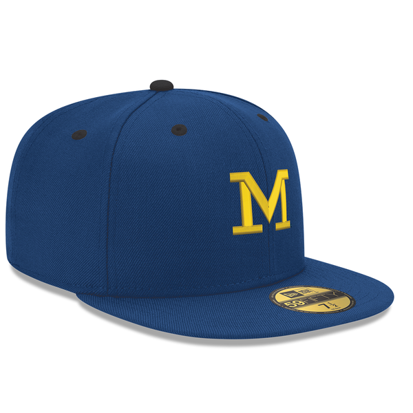 Michigan Wolverines New Era Vintage 59Fifty Fitted Hat - Navy