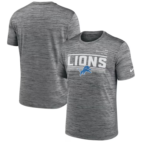 Detroit Lions Nike Yard Line Velocity Performance T-Shirt - Gray