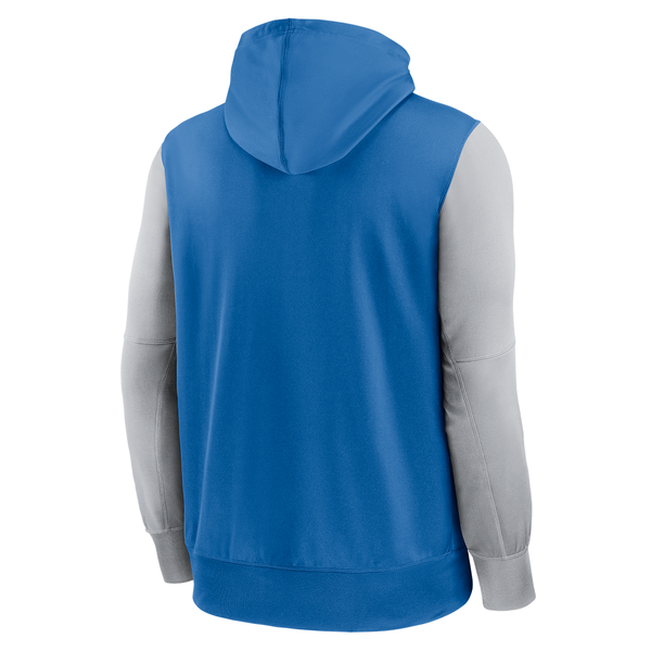 nike colorblock hoodie blue
