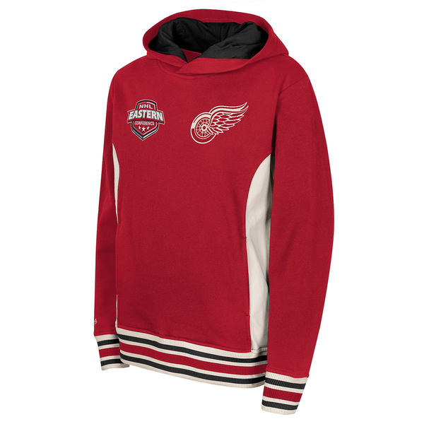 Detroit Red Wings Mitchell & Ness Youth French Terry Pullover Hoodie - Red