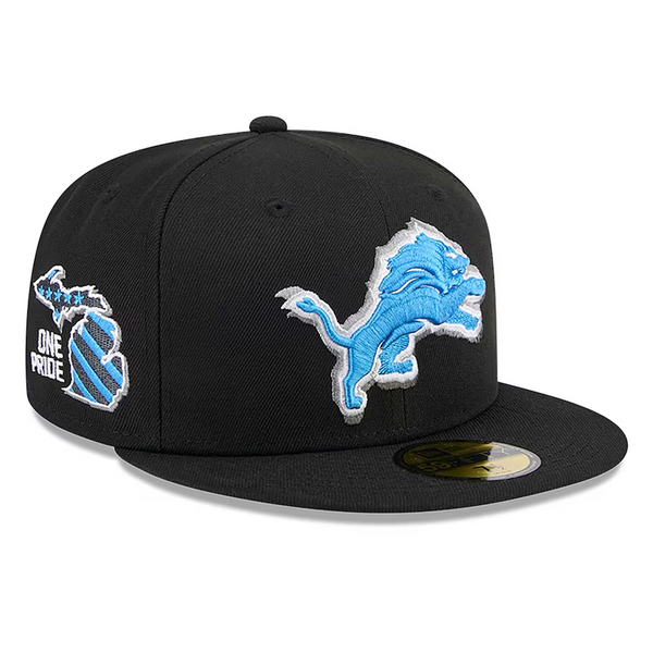 Detroit Lions New Era 2024 NFL Draft 59Fifty Fitted Hat - Black