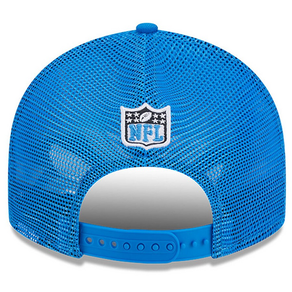 Detroit Lions New Era 2024 NFL Draft Low Profile Trucker 9Fifty Snapback Hat - Blue