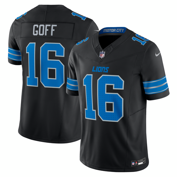 Jared Goff Detroit Lions Nike Vapor F.U.S.E. Alternate Limited Jersey - Black