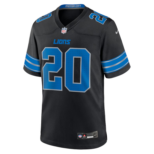 Barry Sanders Detroit Lions Nike Alternate Game Jersey - Black