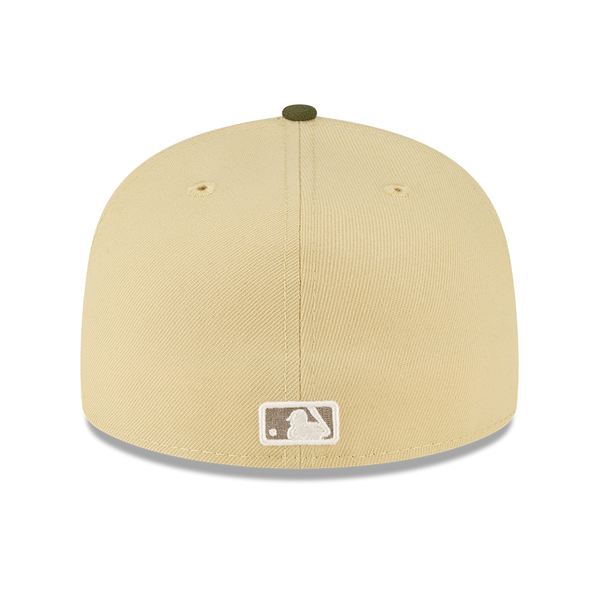 Detroit Tigers New Era Vegas Gold 59Fifty Fitted Hat - White/Green/Natural