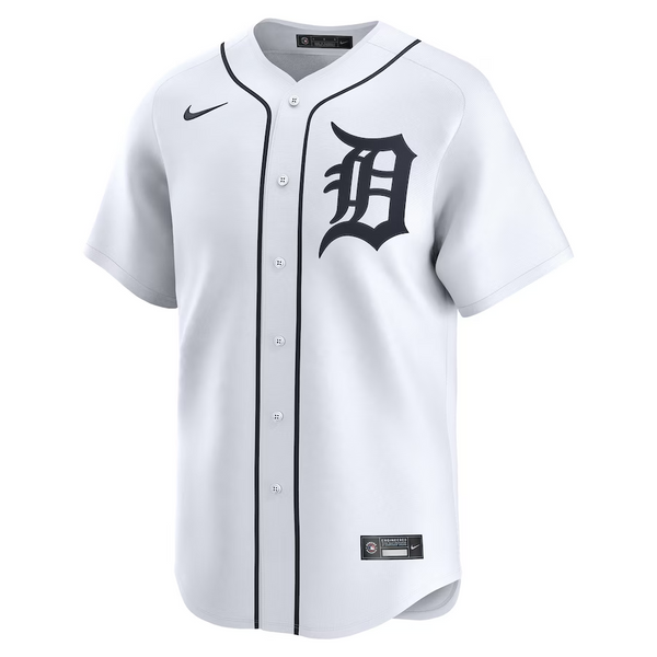 Detroit Tigers Nike Home Limited Jersey - White