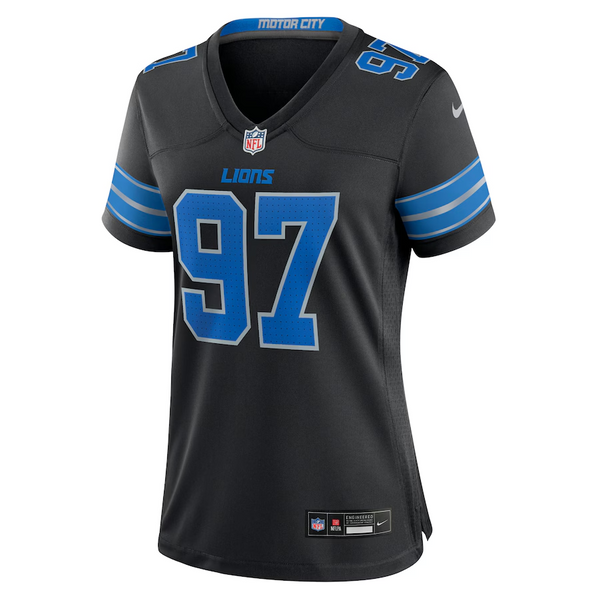 Aidan Hutchinson Detroit Lions Nike Women's Alternate Game Jersey - Black