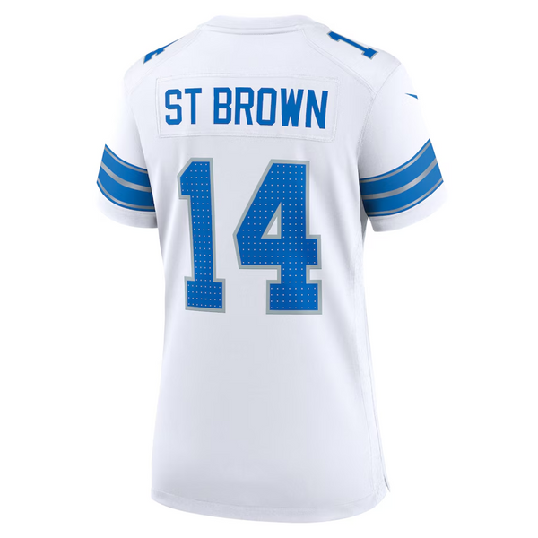 Amon-Ra St Brown Detroit Lions Nike Women's Game Jersey - White