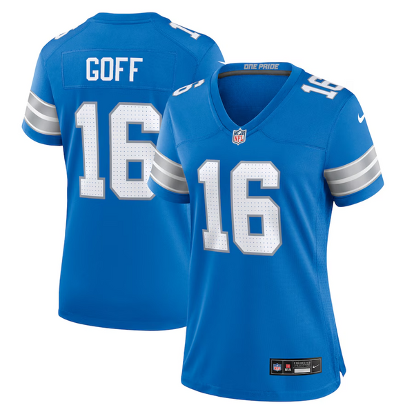 Jared Goff Detroit Lions Nike Women's Game Jersey - Blue