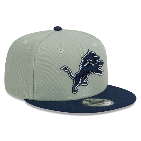 Detroit Lions New Era 2Tone Color Pack 9Fifty Snapback Hat - Gray/Navy