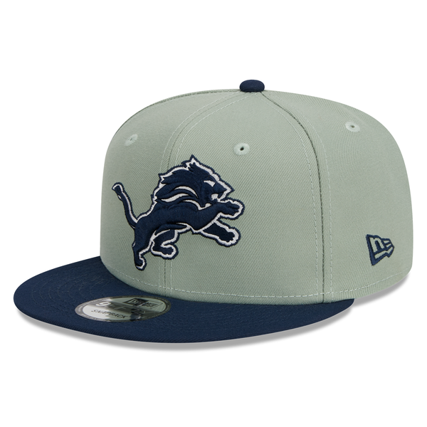 Detroit Lions New Era 2Tone Color Pack 9Fifty Snapback Hat - Gray/Navy