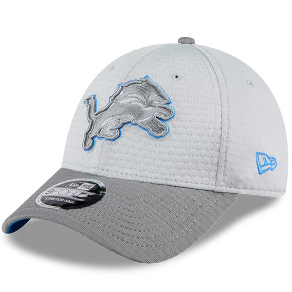 Detroit Lions New Era 2024 Training Camp 9FORTY Adjustable Hat - Gray