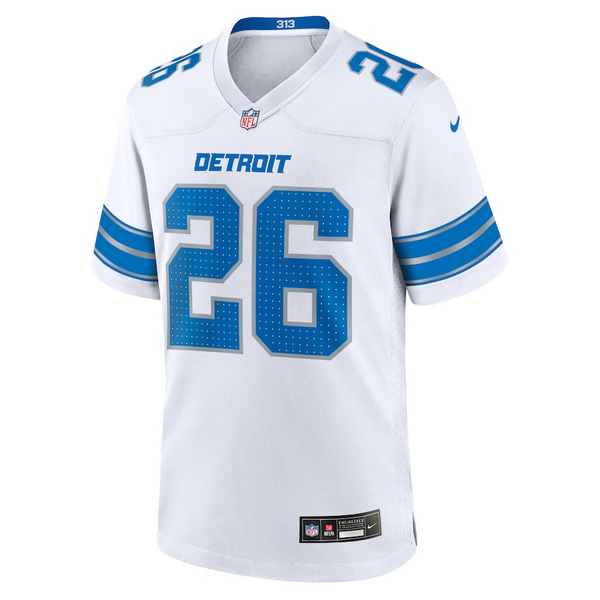 Jahmyr Gibbs Detroit Lions Youth Game Jersey - White