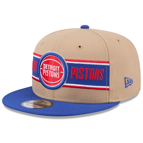 Detroit Pistons New Era 2024 NBA Draft 9FIFTY Snapback Hat - Tan/Blue