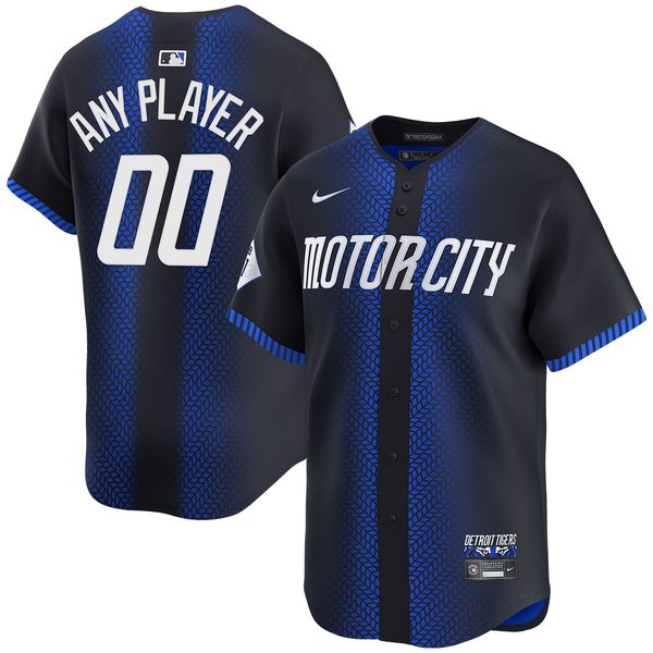 Detroit Tigers Nike 2024 City Connect Custom Limited Jersey - Navy