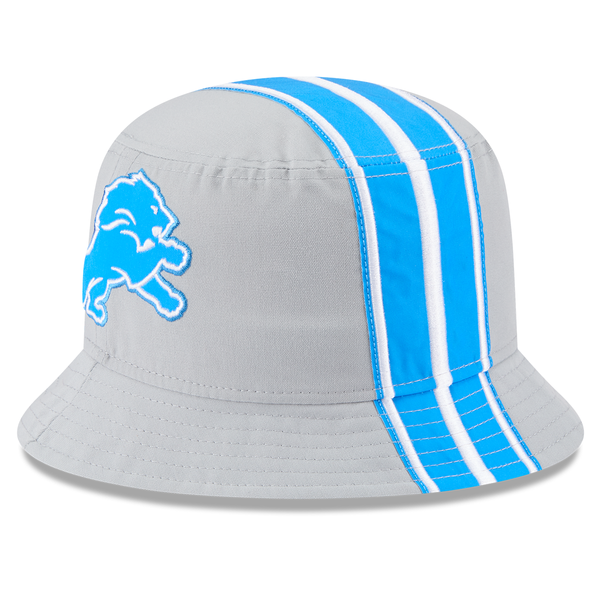 Detroit Lions New Era Helmet Bucket Hat - Gray