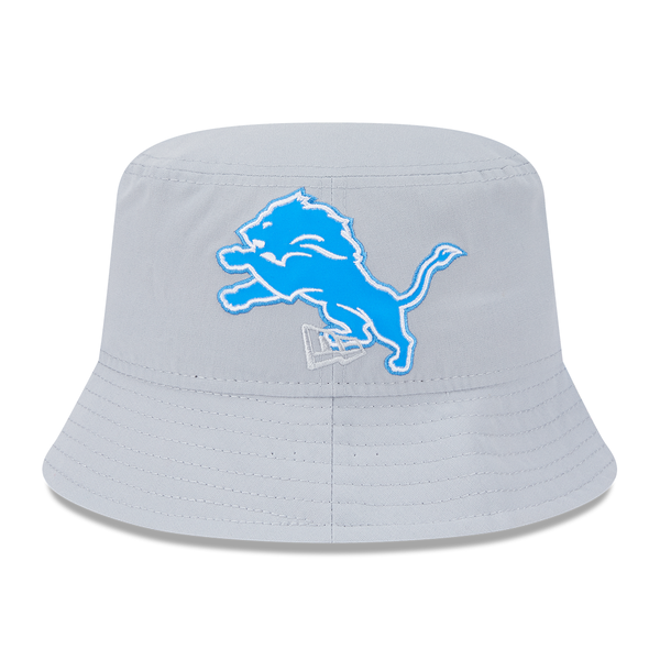 Detroit Lions New Era Helmet Bucket Hat - Gray