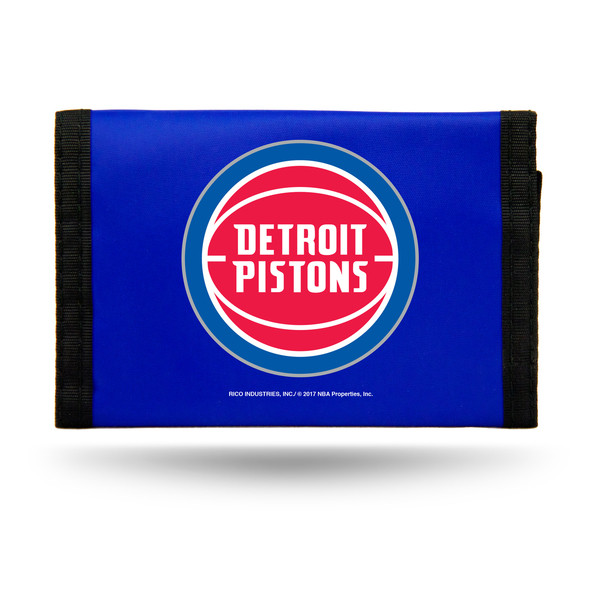 Rico Industries Detroit Pistons Trifold Nylon Wallet