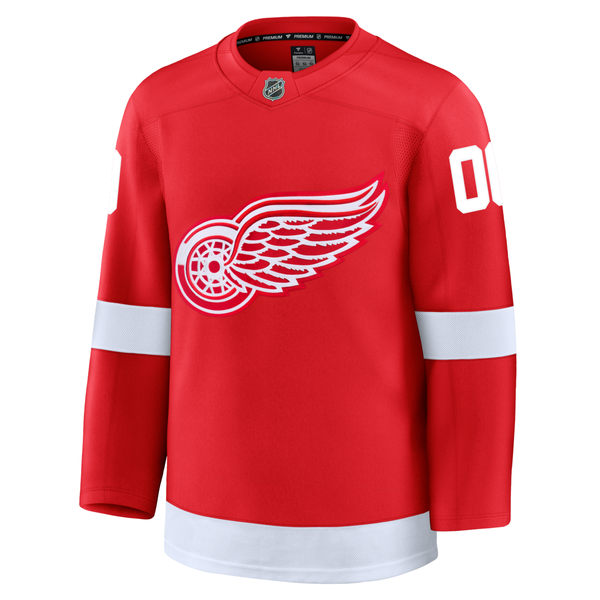 Detroit Red Wings Fanatics Home Premium Custom Jersey - Red