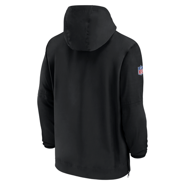 Detroit Lions Nike 2024 Sideline Player Pre-Game Half-Zip Jacket - Black
