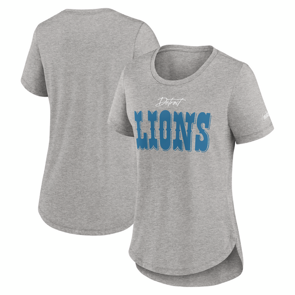 Detroit Lions Nike Women's Wordmark Legend T-Shirt - Dark Gray Heather