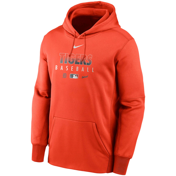 Men's Detroit Tigers Nike Orange Authentic Collection Therma Performance  Pullover Hoodie