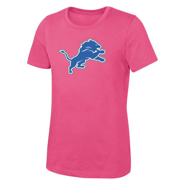 Detroit Lions Outerstuff Preschool Primary Logo T-Shirt - Pink