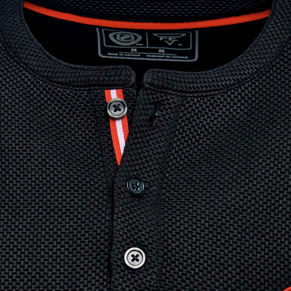 Detroit Red Wings FE Apparel Henley T-Shirt - Black Detroit Red Wings FE Apparel Henley T-Shirt - Black