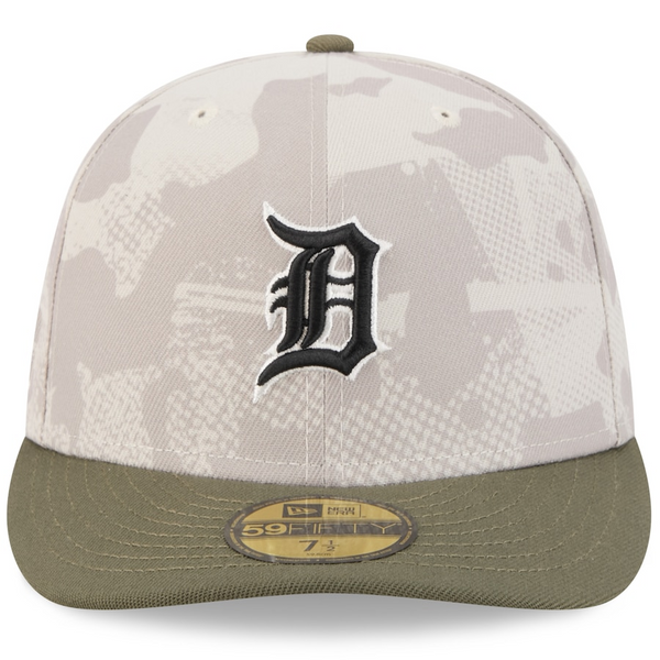 New Era Detroit Tigers 2025 Armed Forces 59FIFTY Fitted Hat - Stone