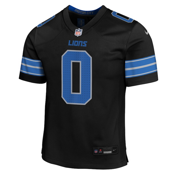 Jahmyr Gibbs Detroit Lions Nike Youth 2025 Alternate Game Jersey - Black