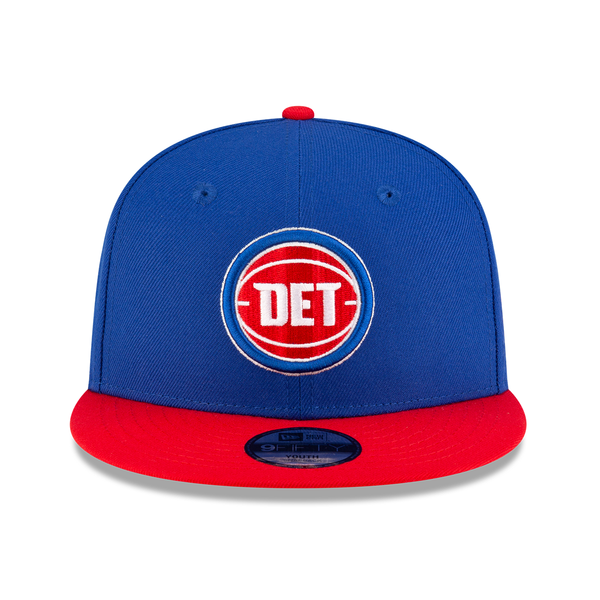 Detroit Pistons New Era Youth 2Tone 9FIFTY Snapback Hat - Blue