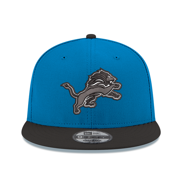 Detroit Lions New Era 2Tone Snap Shot 9FIFTY Snapback Hat - Blue/Black