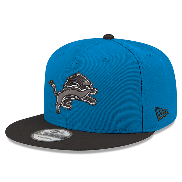 Detroit Lions New Era 2Tone Snap Shot 9FIFTY Snapback Hat - Blue/Black