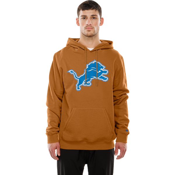 Detroit Lions New Era Pullover Hoodie - Rustic Amber