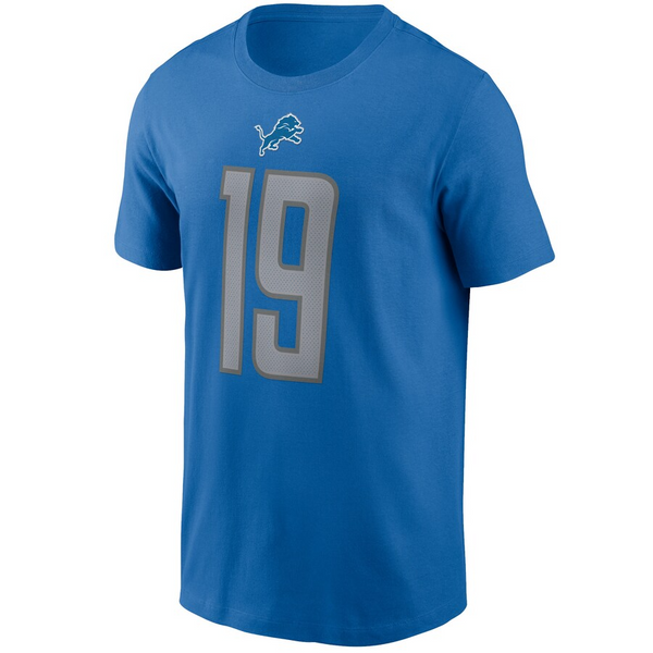 Nike Detroit Lions Blue Kenny Golladay Player Name & Number T-Shirt