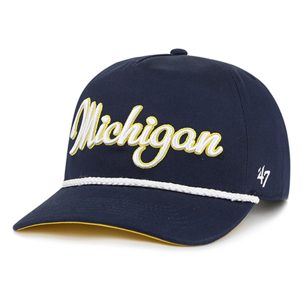 Michigan Wolverines '47 Overhand Hitch Adjustable Hat - Navy