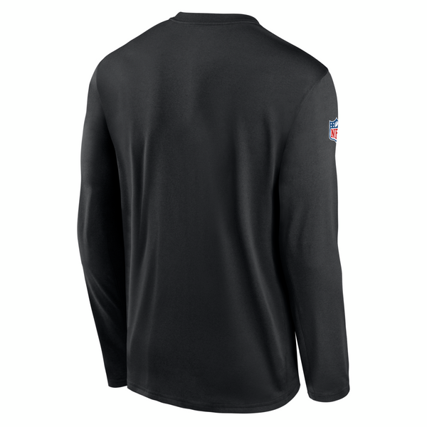 Detroit Lions Nike Sideline Small Logo Legend Performance Long Sleeve T-Shirt - Black