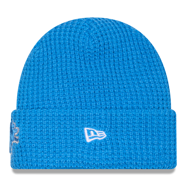 Detroit Lions New Era Waffle Knit Hat - Blue