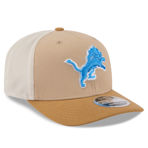 Detroit Lions New Era 2Tone Trucker 9SEVENTY Stretch-Snap Hat - Tan/Stone Detroit Lions New Era 2Tone Trucker 9SEVENTY Stretch-Snap Hat - Tan/Stone