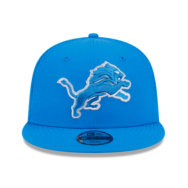 Detroit Lions New Era Youth Classic Trucker 9FIFTY Snapback Hat - Blue