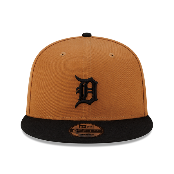 Detroit Tigers New Era 2Tone 9FIFTY Snapback Hat - Light Bronze/Black